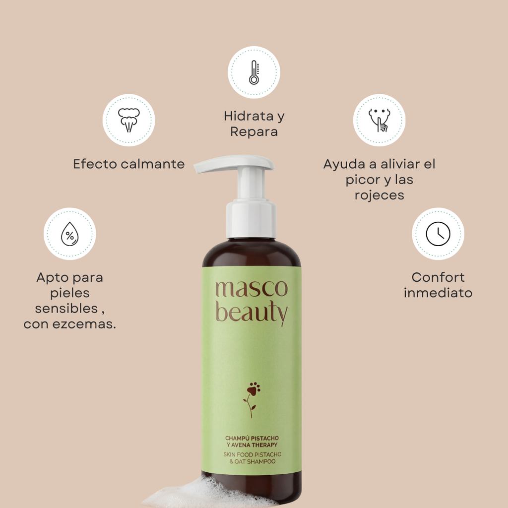 Champú dermatológico calmante Pistacho y Avena